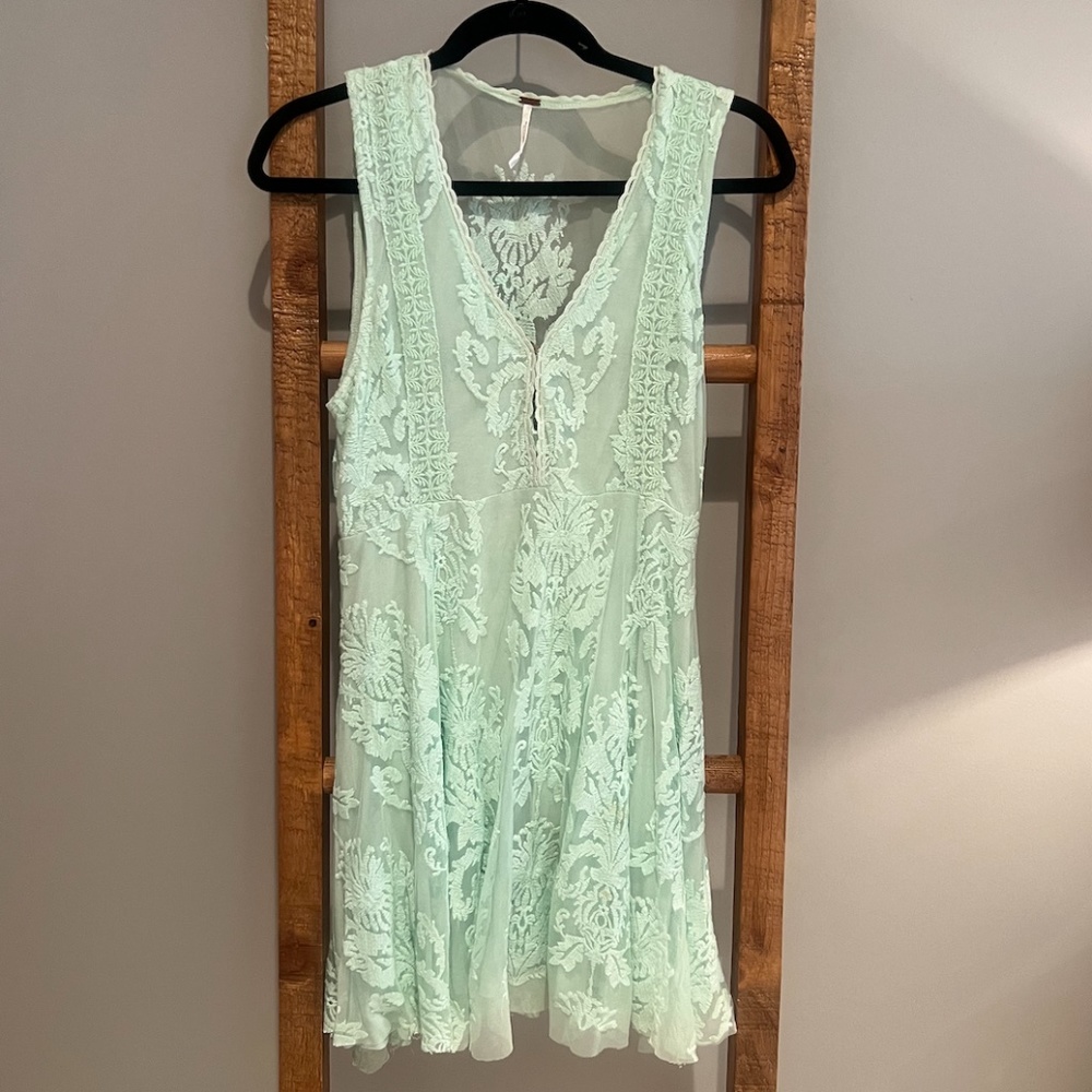 Free People Lace Mini Dress